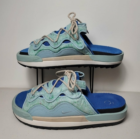 Nike Offline 2.0 Sandals Size 13 Mens Ocean Cube Marina Blue DJ6229 300 - Picture 2 of 8